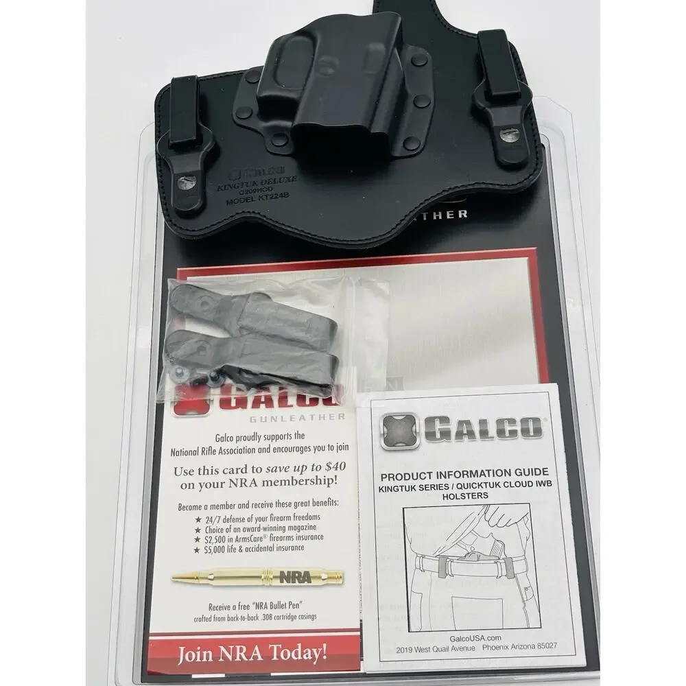 GALCO King Tuk Deluxe Holster KT224B for GLOCK 17,19,22,23,26,27,31,32,33 IWB RH